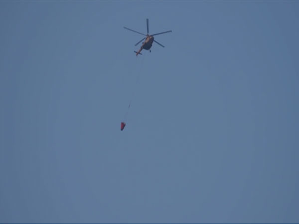 IAF chopper deployed to fight forest fire in Coimbatore (Photo/ANI)