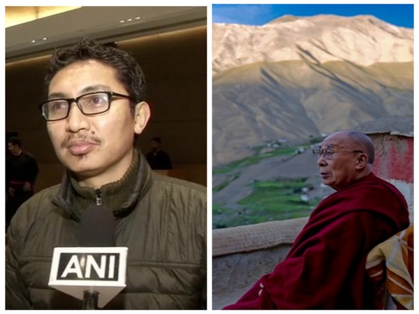 BJP MP Jamyang Tsering Namgyal (Left) and Tibetan spiritual leader Dalai Lama (Right)