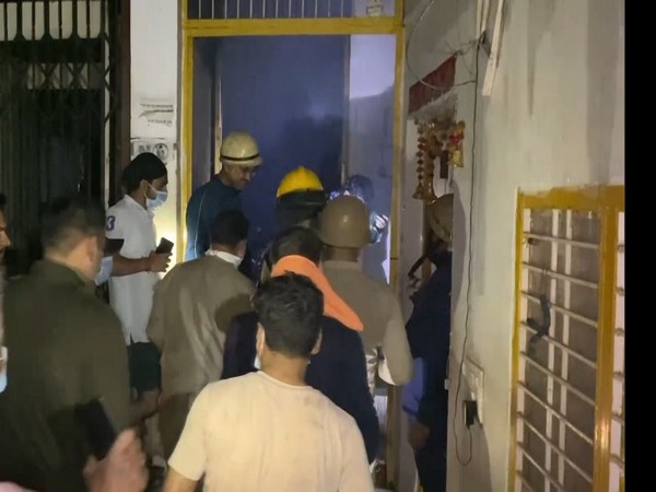 Fire department officials present at the spot (Photo/ANI)