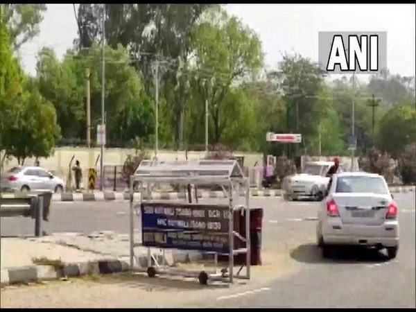 Visuals from outside the Military Station in Bhatinda (Photo/ANI)