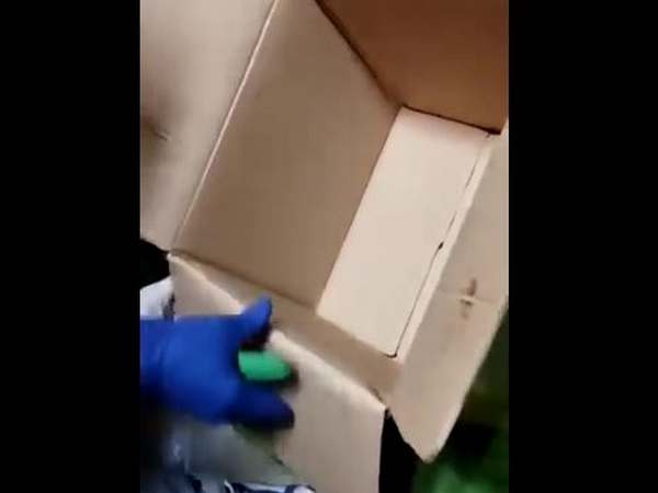 Carton from which drugs was recovered (Photo: Twitter/ Mumbai Customs)