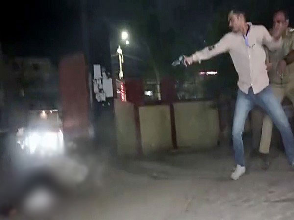 Visual from the spot on the night of April 15 (Photo/ANI)