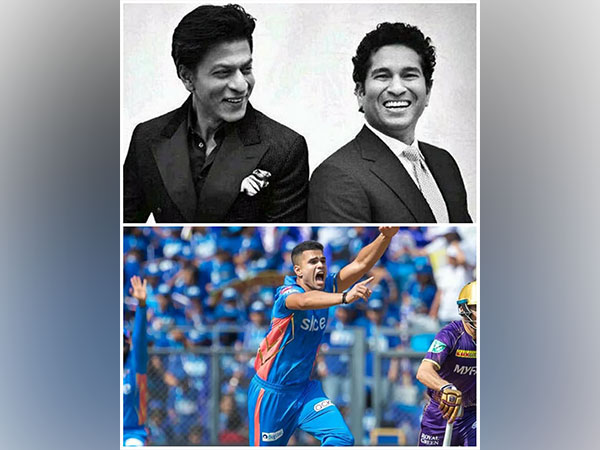Shah Rukh Khan, Sachin Tendulkar and Arjun Tendulkar (Image source: Instagram)