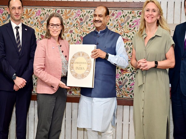 A delegation of the EFTA called on Lok Sabha Speaker Om Birla at Parliament House Complex. (Photo/ANI)