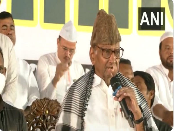 NCP Chief Sharad Pawar in Mumbai (Photo/ANI)