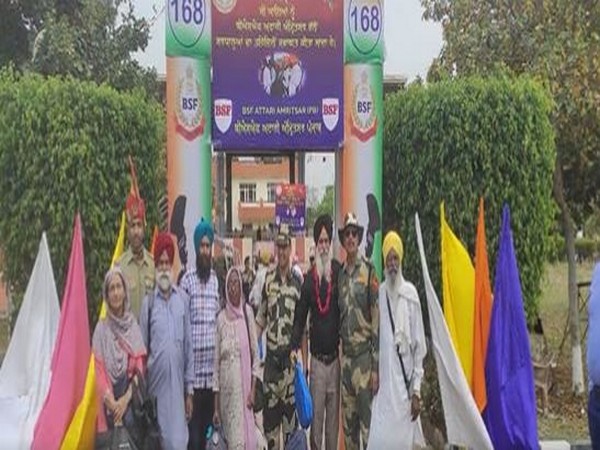 Sikh pilgrims at ICT Attari. (Photo Credit - Twitter)