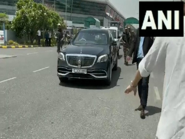 Dalai Lama reaches Delhi airport on Wednesday. (Photo/ANI)