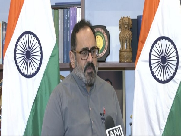 Union Minister of State for Entrepreneurship, Skill Development, Electronics & Technology Rajeev Chandrasekhar (Photo/ANI)