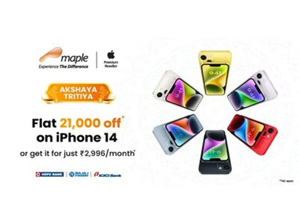 This Akshaya Tritiya Maple offers flat 22 per cent discount on iPhone 14