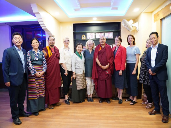 Tibetan Parliament-in-Exile hosted a dinner in honor of the visiting #Australian Parliamentary delegation on April 18. (Photo/Twitter)