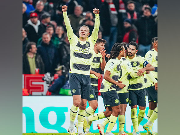 Erling Haaland celebrating. (Photo- Manchester City Twitter)