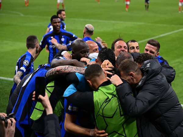 Inter Milan celebrating their win. (Photo- Inter Milan Twitter)