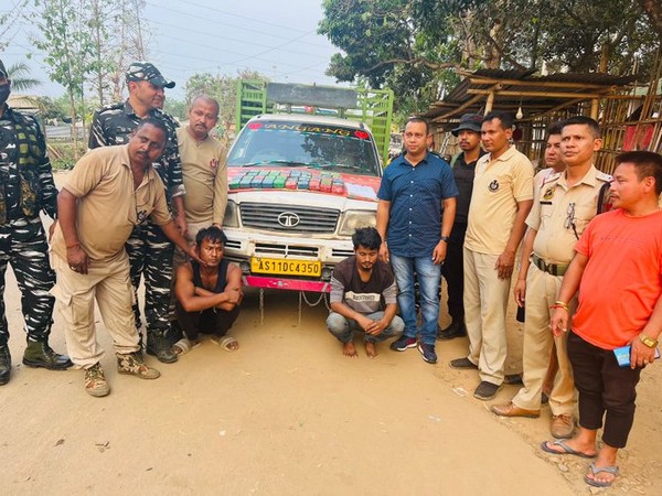 Assam Police seizes large number of drugs (Photo/ANI)