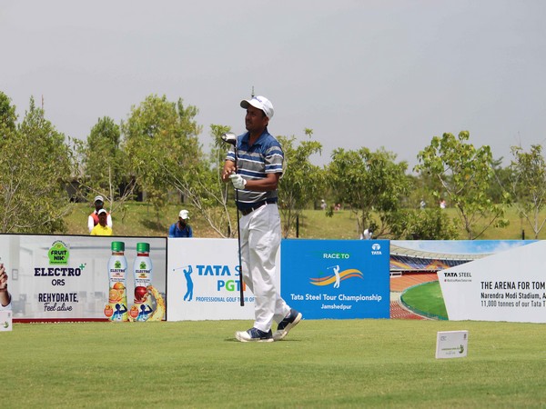 India golfer Shamim Khan in action during Ahmedabad Open 2023 (Image: PGTI)