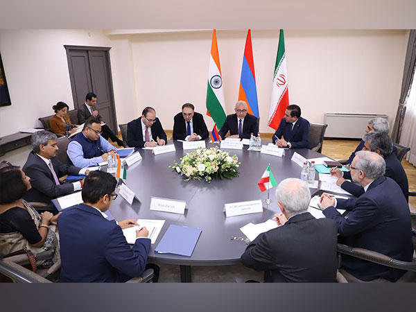 India, Armenia, and Iran holds first trilateral political consultations in Yerevan. (Photo: Twitter//@MFAofArmenia)