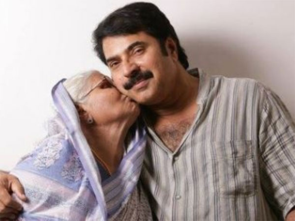 Actor Mammootty with his late mother (Image source: Instagram)