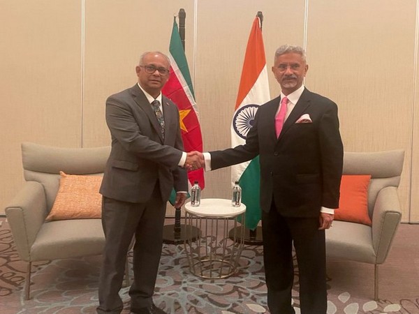 External Affairs Minister S Jaishankar, Suriname's Minister of Foreign Affairs Albert Ramdin (Image Credit: Twitter/@DrSJaishankar)