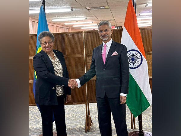 EAM S Jaishankar meets CARICOM's Secretary-General Carla Natalie Barnett (Image Credit: Jaishankar's tweet)