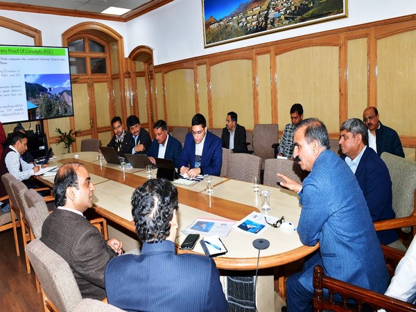 Himachal CM Sukhu in a meeting with IT officials (Photo/ANI)