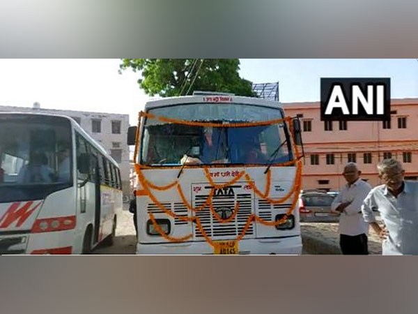 First batch of pilgrims leave from Haridwar for Chardham Yatra. (Photo/ANI)
