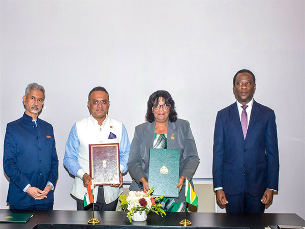 The 5th India-Guyana Joint Commission Meeting. (Photo/Twitter: @DrSJaishankar)