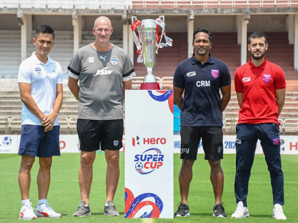 Sunil Chhetri, Simon Grayson, Clifford Miranda and Victor Rodriguez (Photo: AIFF Media)