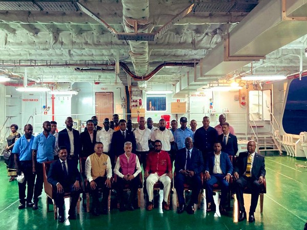 EAM Jaishankar at inauguration of MV Ma Lisha in Guyana (Source: Twitter/@DrSJaishankar)