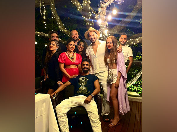 Varun Dhawan with wife and crew (Image source: Instagram)