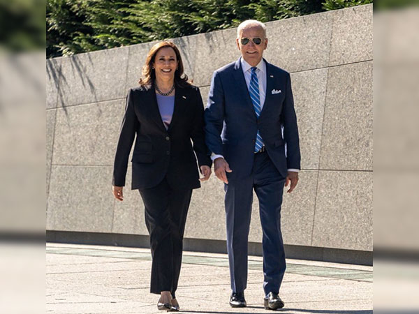 US President Joe Biden (right) and Vice President Kamala Harris (left) (Image Credit: Twitter/ @KamalaHarris)