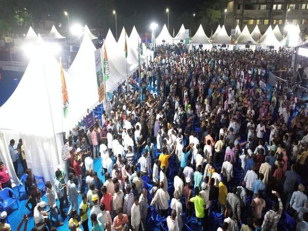TMC supporters and workers at Cooch Behar, West Bengal gathered for party candidate selection for panchayat elections. (Photo/TMC Twitter)
