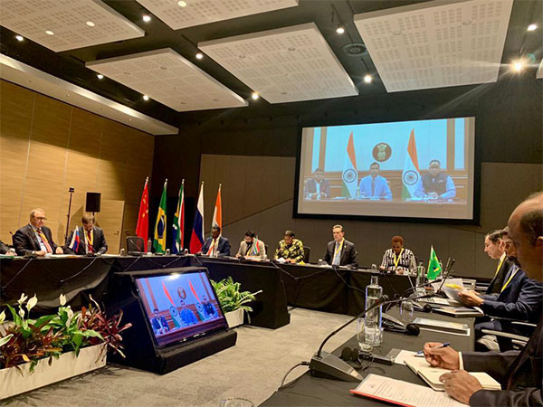 India participates in BRICS Middle East North Africa meeting (Image Credit: Twitter/@MEAIndia)