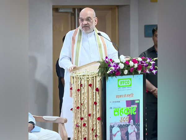 Union Home Minister Amit Shah at the launch of IFFCO Nano DAP (Photo/Twitter handle @AmitShah) 