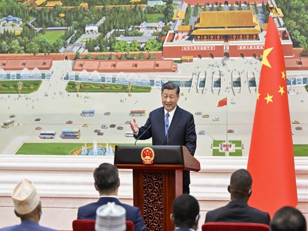 Chinese President Xi Jinping at the Great Hall of People. (Photo Credit: Chinese Embassy in Nepal)