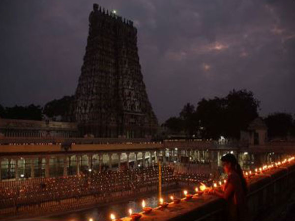 A visual from Madurai Meenakshi Temple. (File Photo/ANI)