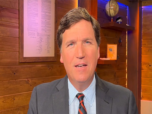 Screengrab from Tucker Carlson's video message.