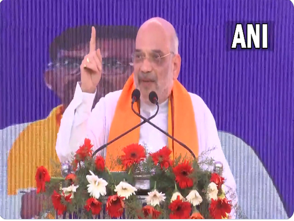 Union Home Minister Amit Shah in Shirahatti (Photo/ANI)
