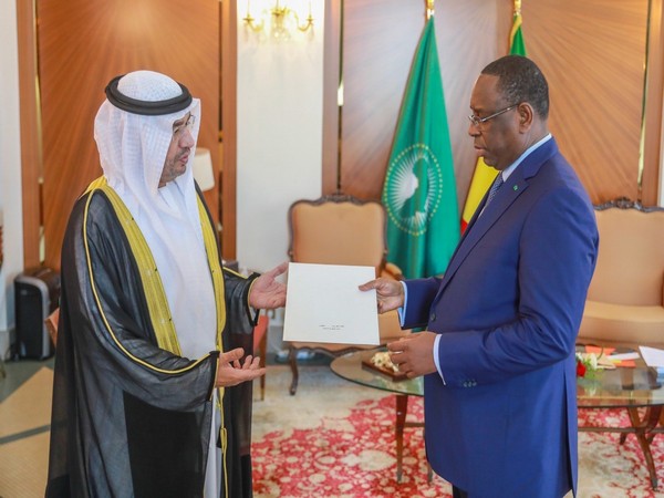 UAE President Sheikh Mohamed bin Zayed Al Nahyan with Senegal President Macky Sall. (Pnoto Credit - WAM)