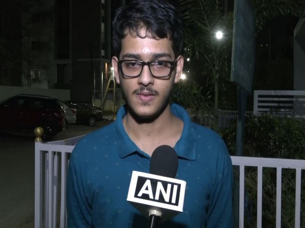 JEE Mains 2023 topper Singaraju Venkat Koundiya (Photo/ANI)