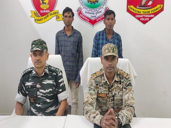 2 Naxals surrender in Chhattisgarh's Sukma (Photo/ANI)