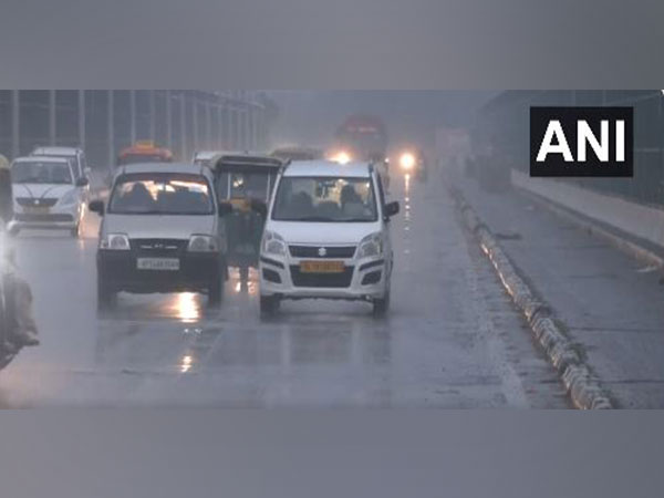 Rain lashes parts of Delhi. (Photo/ANI)