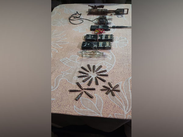 Ramban Police recovers ammunition (Photo/ANI)