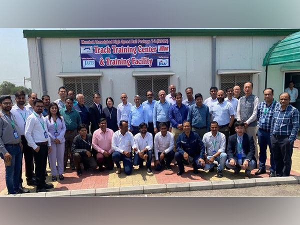 Training for High-Speed Rail Track System for MAHSR corridor starts for Indian engineers. (Photo/ANI)