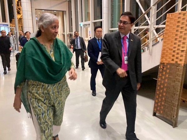 Union Finance Minister Nirmala Sitharaman in South Korea (Photo: Twitter/Ministry of Finance)