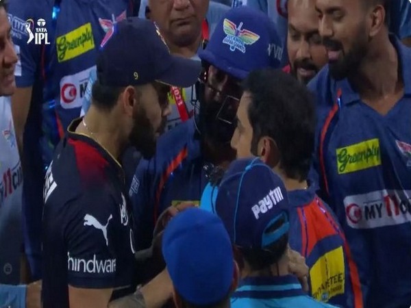 Virat Kohli and Gautam Gambhir after RCB-LSG game (Image: IPL)