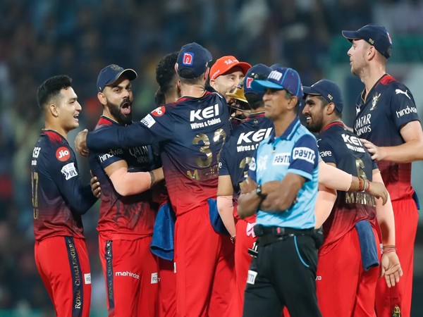 Royal Challengers Bangalore team celebrating a wicket. (Photo- IPL)