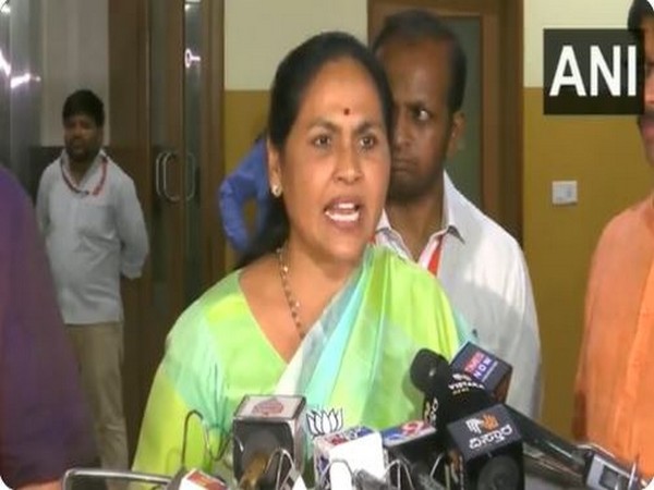 Union minister Shobha Karandlaje in Bengaluru (Photo/ANI)