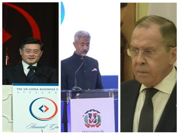 Chinese foreign minister Qin Gang (Left) EAM S Jaishankar (Middle) and his Russian counterpart Sergey Lavrov (Right) (File Images)
