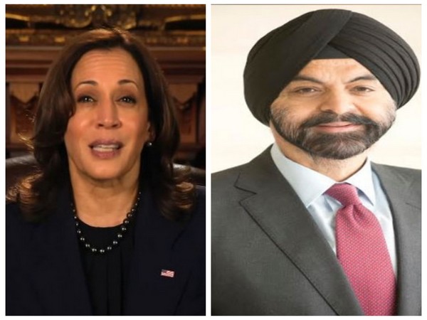 US Vice President Kamala Harris (Left) with Ajay banga next World Bank President (Right) (File Images)