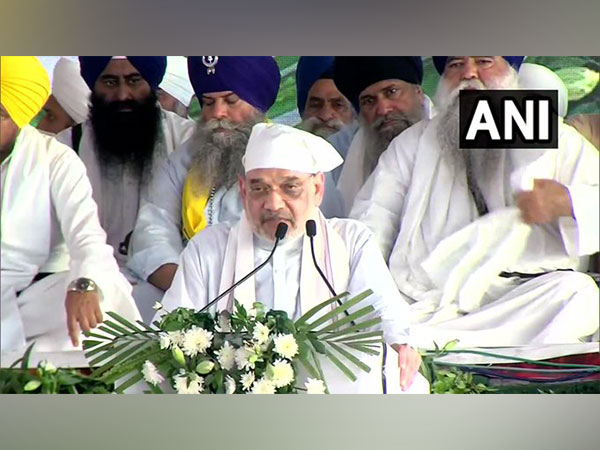 Amit Shah attends 'Antim Ardas' of former Punjab CM Prakash Singh Badal in Muktsar (Photo/ANI)