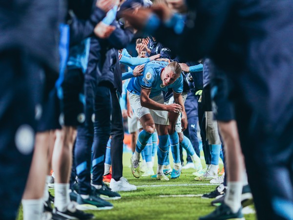 Erling Haaland Guard of Honor (Photo; Twitter/ Manchester City)